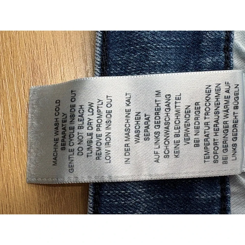 True Religion Geno Moto Shorts Blue Chevron Stitch Relaxed‎ Slim 36